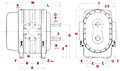 4500 Series Positive Displacement Blowers with Vacuum Pump - Vertical Configuration